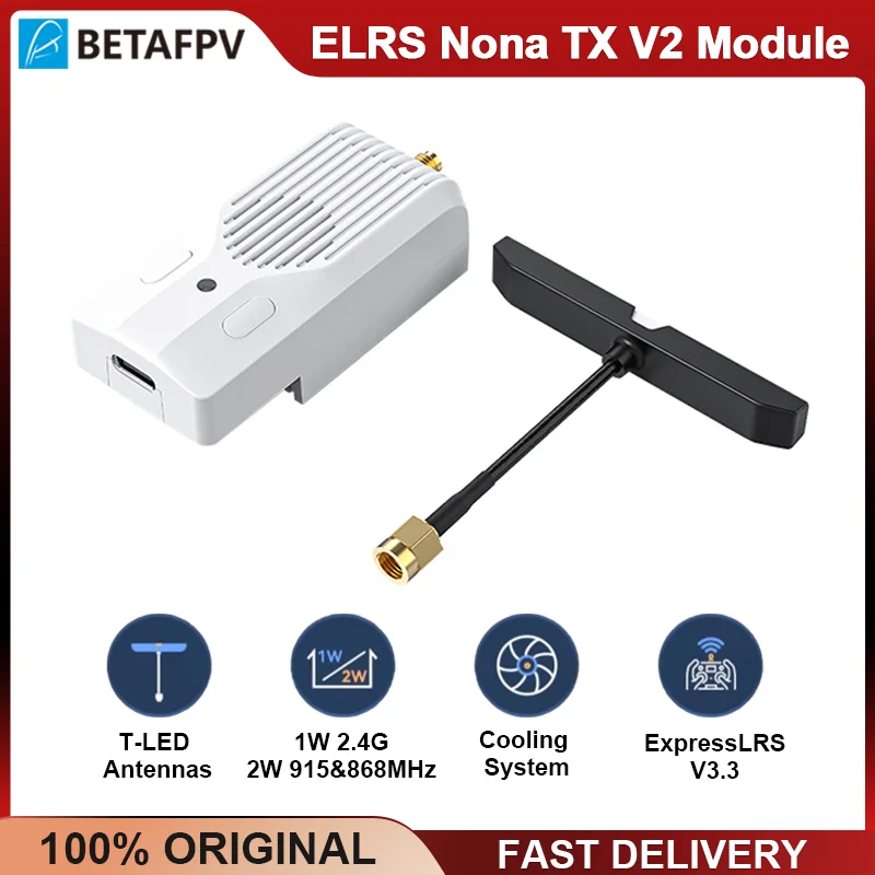 

BETAFPV Nano TX V2 Module ELRS 2.4GHz |915MHz 1W 2W For Radio Transmitter RC FPV Racing Long Range Drone