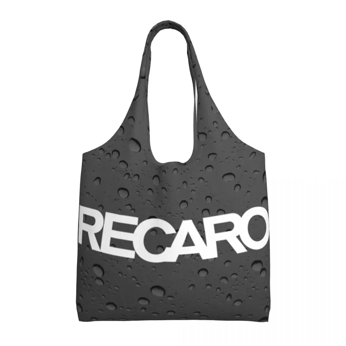 Funny Recaros Logo Shopping Tote Bag Recycling Canvas Grocery Shoulder Shopper Bags Photography Handbags