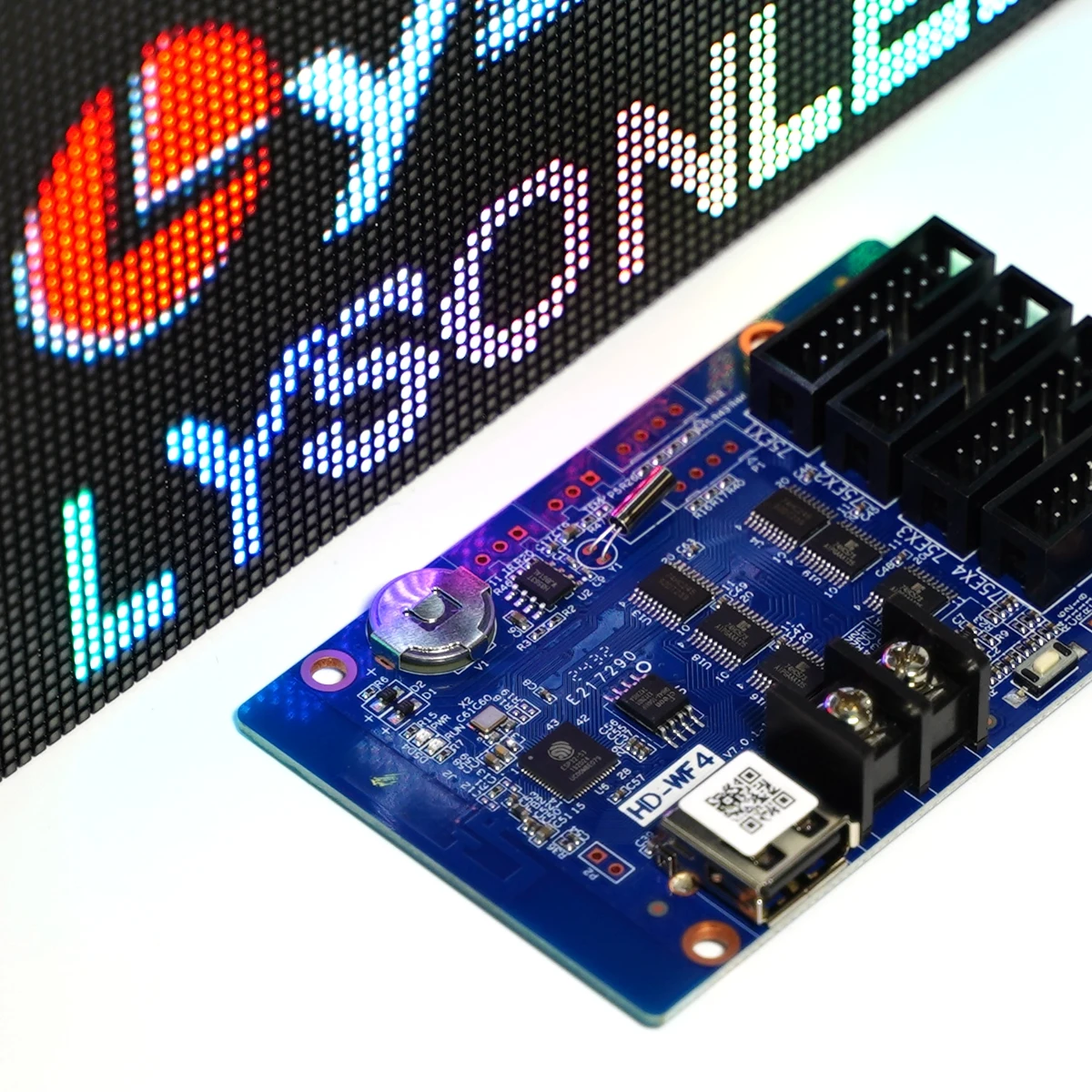 HD-WF4 Full Color LED Module HUB75 RGB Motherboard Graphics Card Display Screen USB Port WiFi System Controller