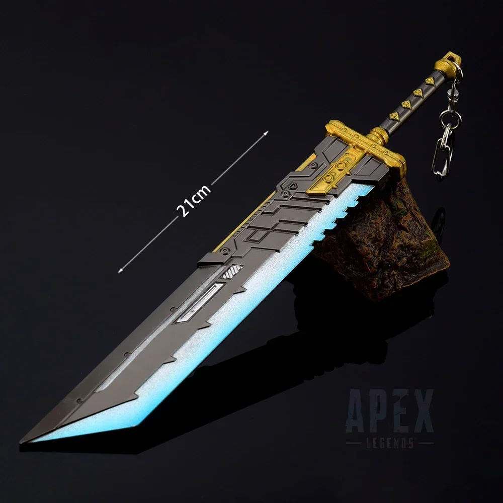 21cm Apex Legends Heirloom Weapon FF7 Remake Cloud Buster Sword Metal Model Collection Decoration Display Christmas Gifts Toys