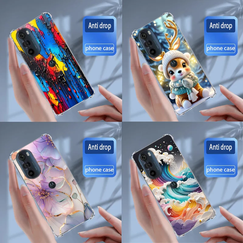 Cases For Motorola Moto Edge 30 Pro 5G Cover Soft Silicone transparent TPU Phone Case Coque Capa Bumper