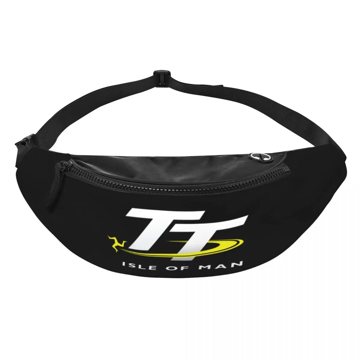 Casual Isle Of Man TT Races Fanny Pack Men Women Motorcycle Sport Crossbody Waist Bag for Running Phone Money Pouch