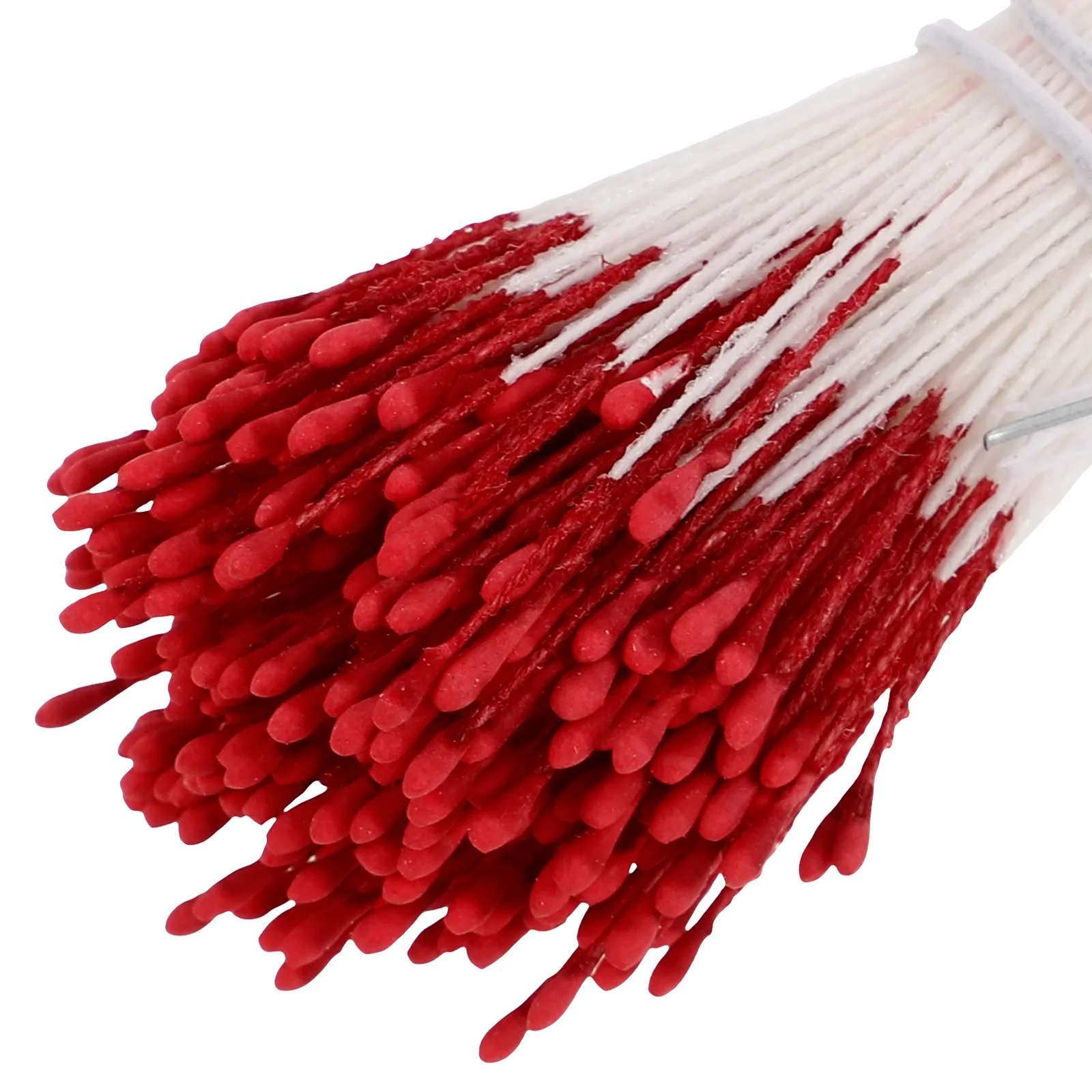 4 قطعة تصميم مزدوج الرأس مطوية DIY بها بنفسك الزهور الصناعية الحرفية ترتيبات الأزهار ديكور الحفلات زهرة صنع براعم اللؤلؤ Pistils