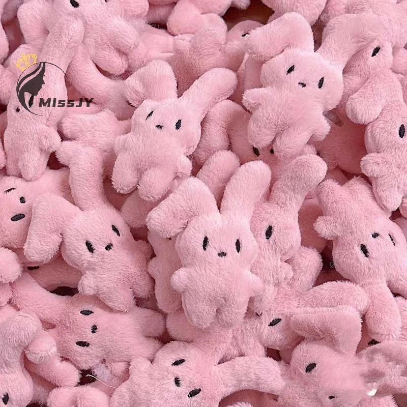 Porte-clés en peluche de dessin animé pour enfants, lapin rose, beurre, doux, mignon, sac à dos, clé de voiture, porte-clés, pendentif, ornements, cadeau pour filles