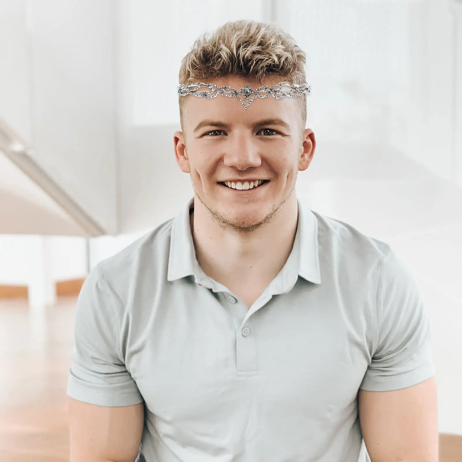 

1 шт. ретро-ободок для мужчин с короной и винтажными цирконами для свадебной вечеринки, косплея, костюма на Хэллоуин, аксессуар для украшения волос