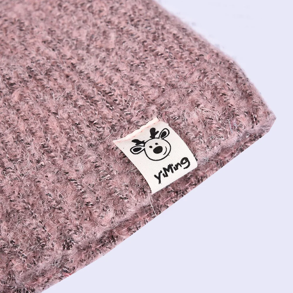 Autumn Winter Kids Hats Antlers Warm Wool Knitted Baby Hat for 0-3 Years Old (Pink) Hat for Kids Wool Hat