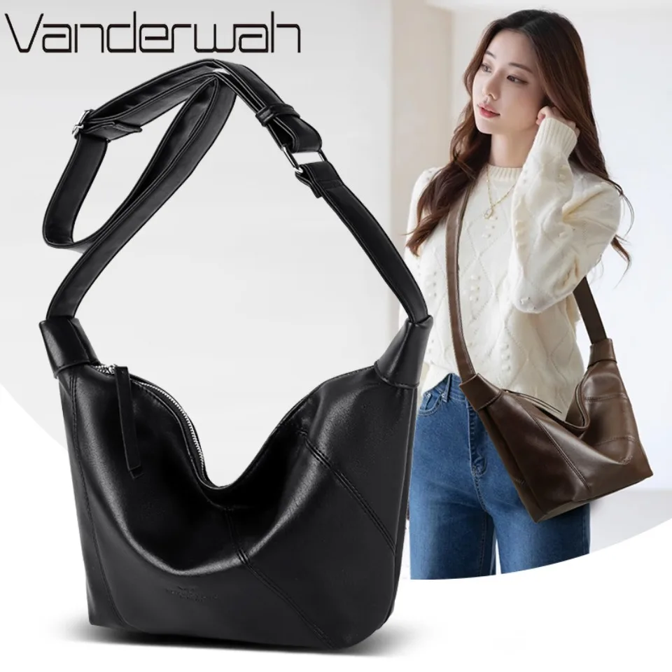

Armpit Bag High Quality Pu Leather Shoulder Crossbody Bags for Women 2025 Luxury Handbags Women Bags Designer Sac A Main