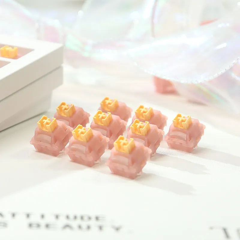 Silent Linear 5 Pin 40gf Hot Swap Mechanical Keyboard Switch Custom Switches for Gaming And Typing