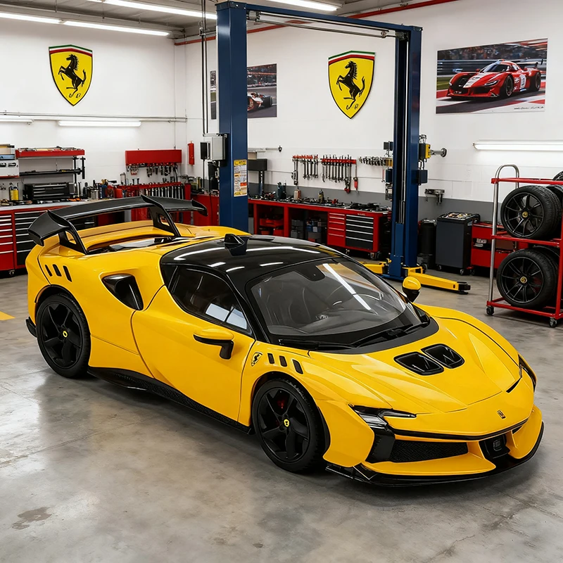 

Bburago 1:24 Ferrari SF90 XX STRADALE Alloy Car Diecasts & Toy Vehicles Car Model Miniature Scale Model Car For Children