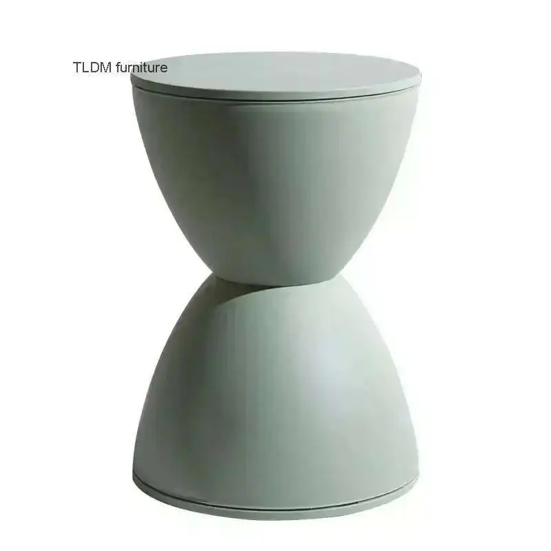 

Creative Low Stools Plastic Nordic Living Room Furniture Home Entrance Ottomans Hallway Shoe Changing Stool for Bedroom Portable