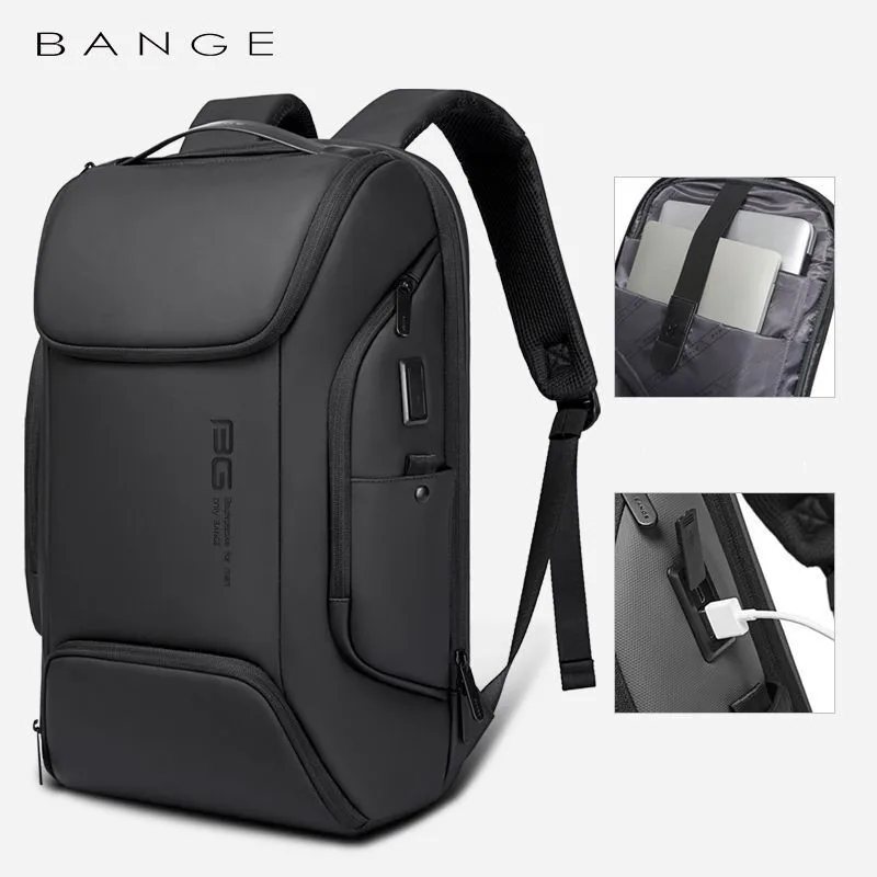 

Men's Backpacks Business 15.6 in Laptop Backpack Fashion Mochila Luxury Waterproof School Backpacks Aesthetic USB Travel Bag