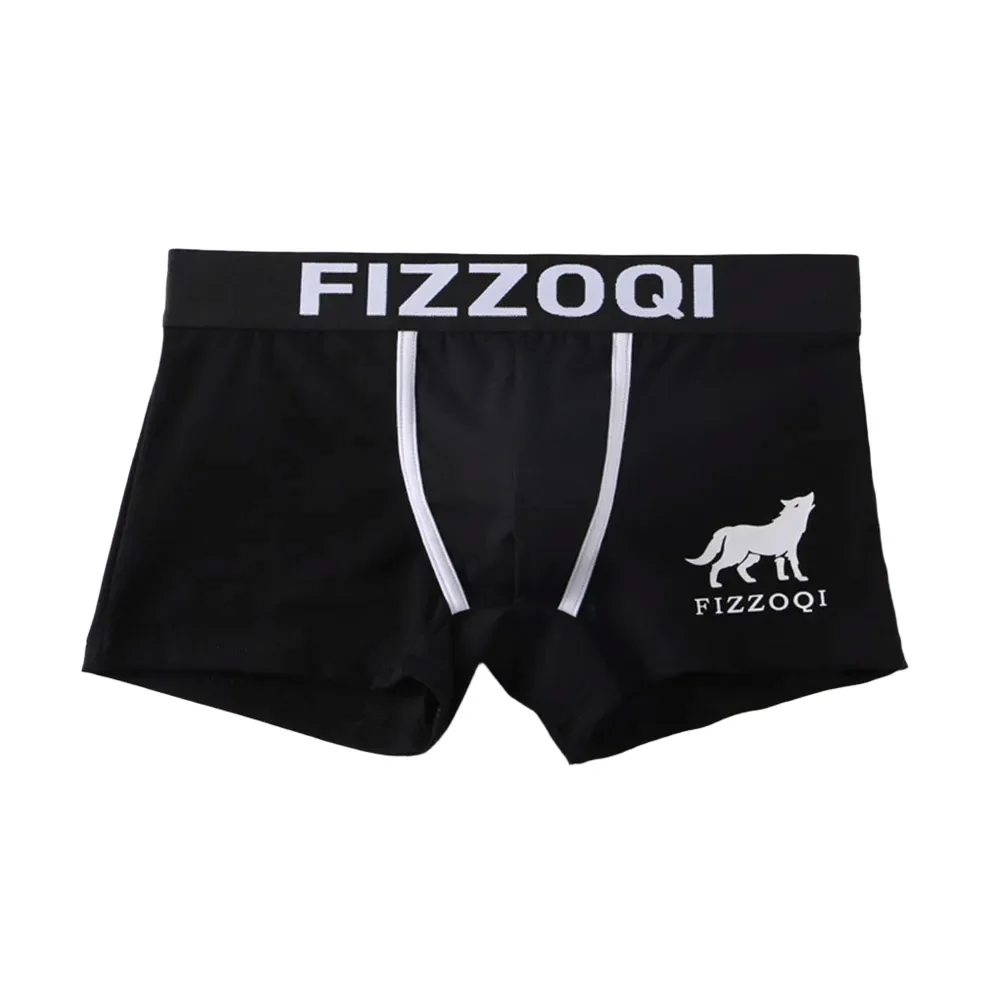 Classic Style Men\'s Trunk Underwear Panties Cotton Boxer Briefs 90 Cotton Composition Elastic Waistband Design
