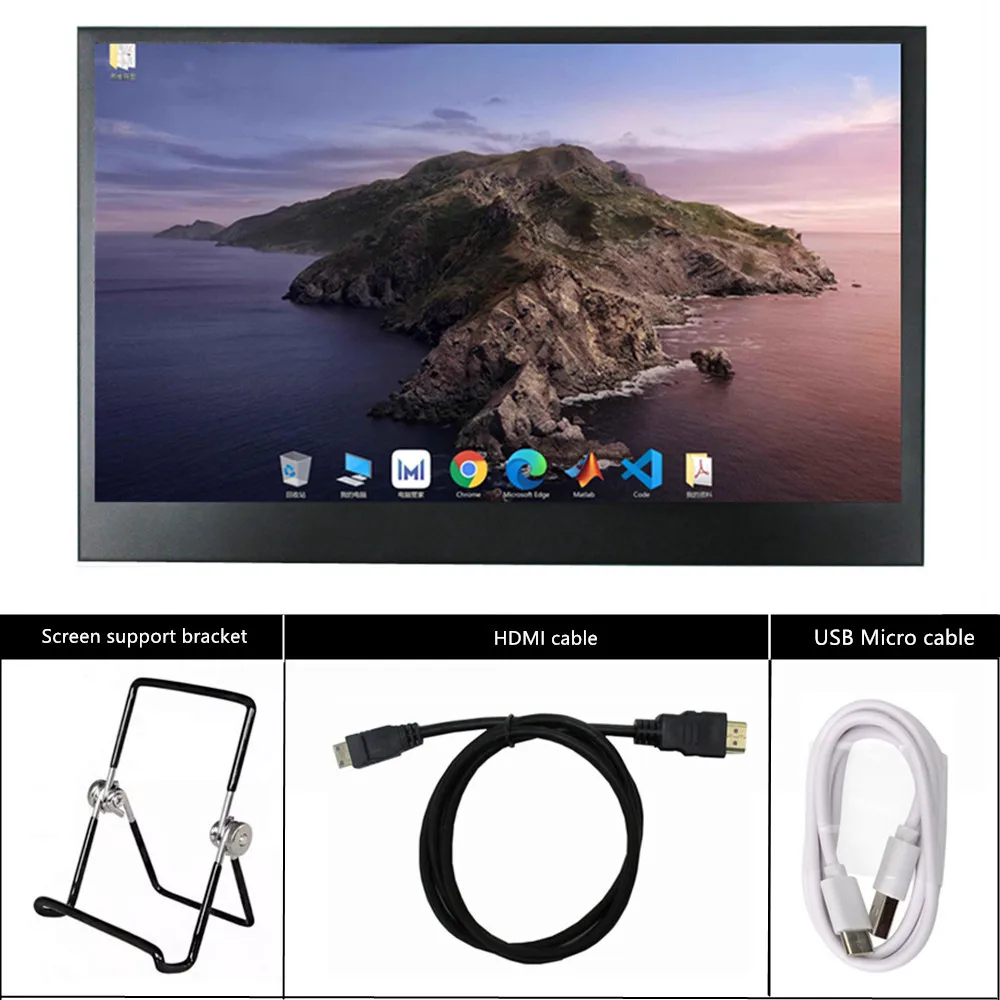 

11.6-inch portable monitor LCD Screen display with stand for Raspberry Pi PC gaming second screen mini HDMI-compatible monitor