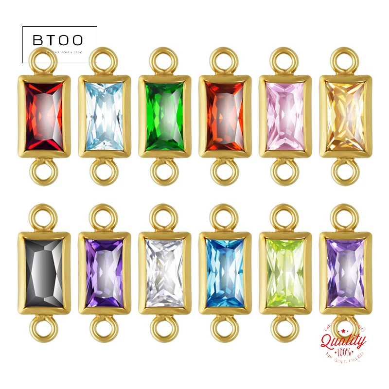 

Соединитель безеля из 14-каратного золота 3x5 мм, разъем из кубического циркония 3А, разъем для камня, постоянные принадлежности для ювелирных изделий