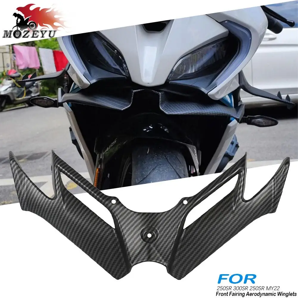 

For CFMOTO 450SR 450SS 450 SR SS 2022-2024 Front Fairing Aerodynamic Winglet ABS Lower Cover Protection Guard Fixed Wind Wing