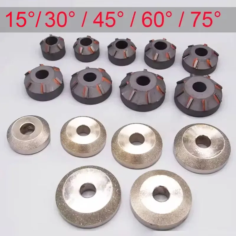 45/60/30/75/15 Degree Carbide Valve Reamer Cutter Grinding Wheel for Motorcycle Car Engine Valve Seat Repair Reamer Head