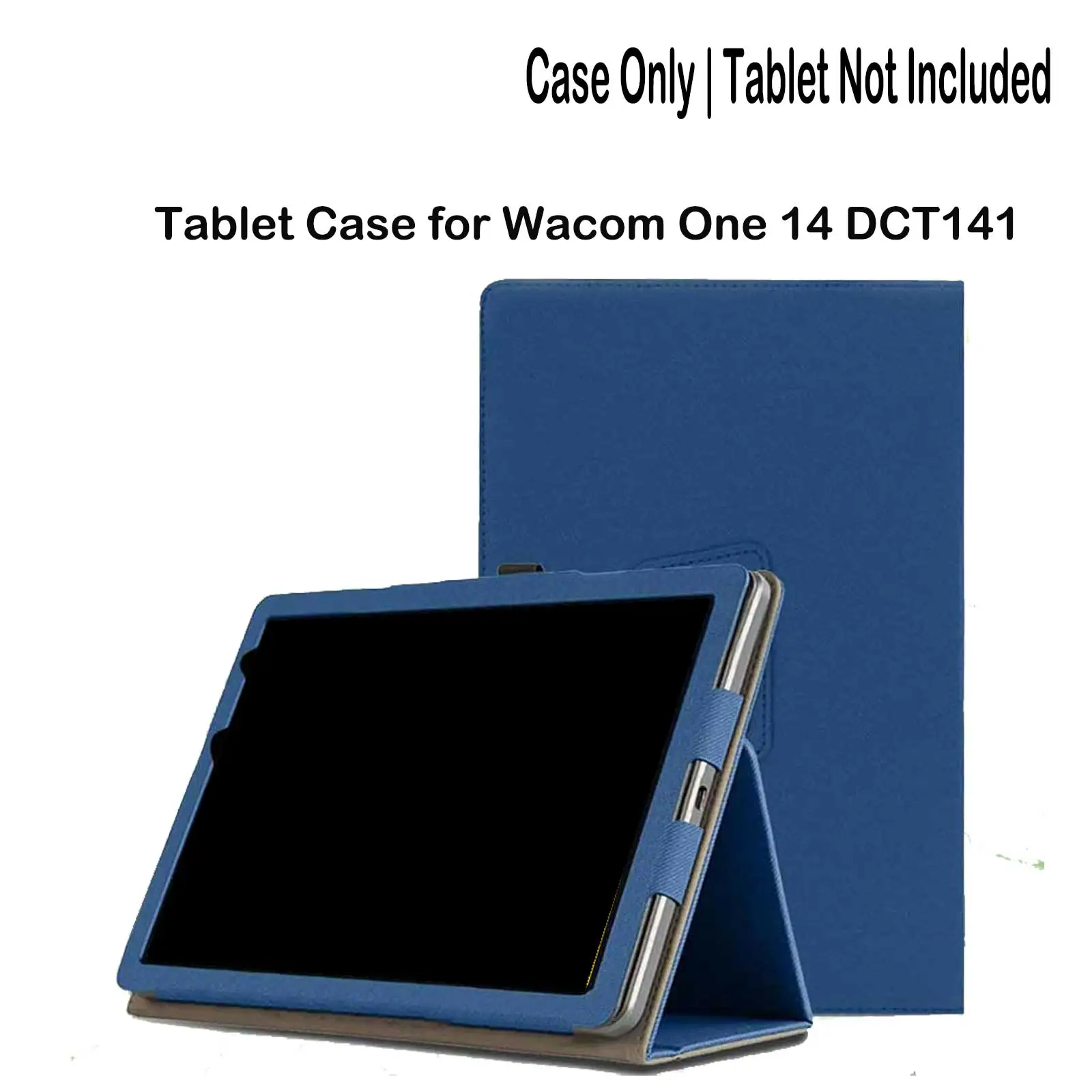 

Чехол для Wacom One 14 DTC141 14 дюймов, чехол для планшета с отсеком для стилуса, из искусственной кожи, с подставкой, встроенным кронштейном, легкий.