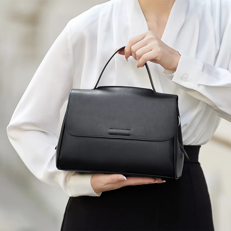 

ZOOLER Handcraft Real Leather Bag Big Female Rice First Cow Layer Genuine Leather Handbag Shoulder Bags Top Female Fashion#HY605