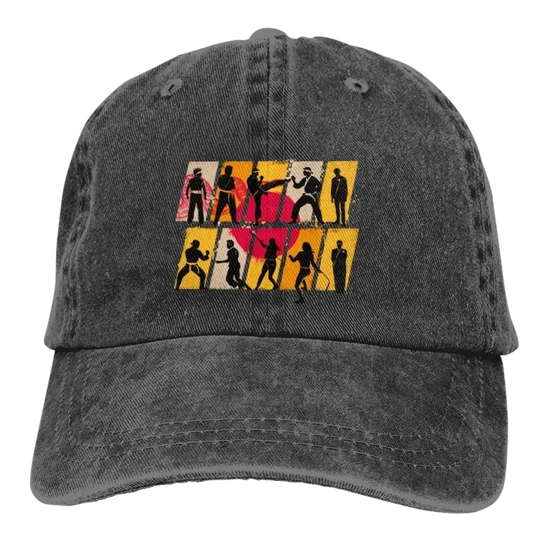 Pure Color Cowboy Hats Conflict Women's hat Sun Visor Baseball Caps Cobra Kai Peaked Trucker Dad