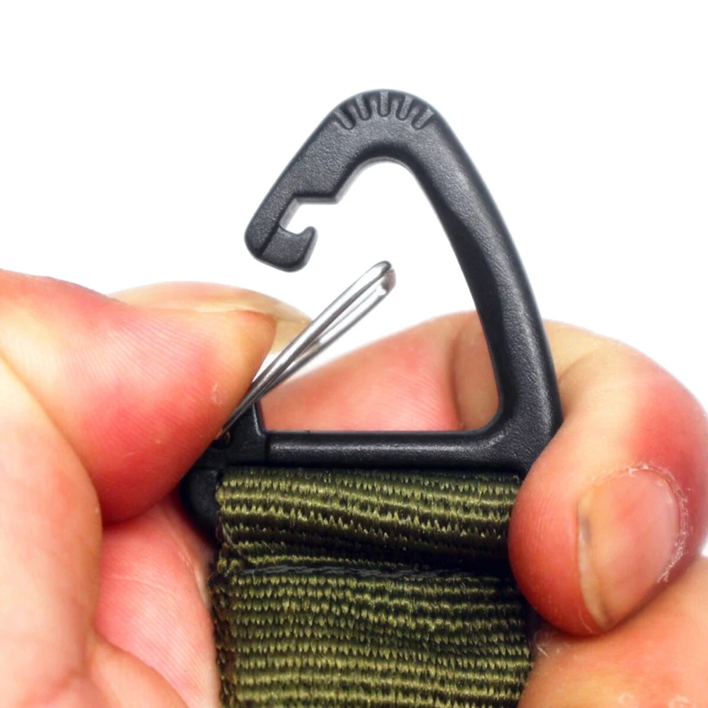Outdoor Triangular Buckle Multifunctional Carabiner Webbing Buckle Belt Clip Hanging Keychain Eco-Friendly