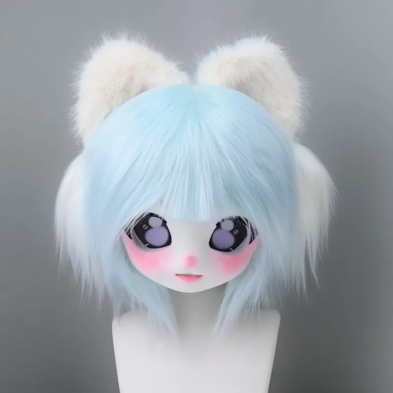 Fursuits Head Kemono Head Animal Kigurumi Kig Furry Mask Cute Halloween Role-playing Costume Cosplay Comic Exhibition Headbase view 3