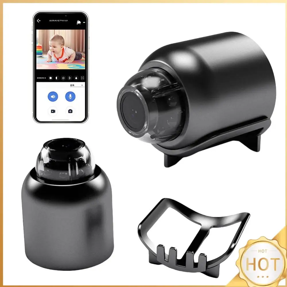 

Беспроводная Wi-Fi камера HD 720P/1080P с датчиком движения, портативная беспроводная видеокамера 140 ° Широкоугольный объектив для дома, офиса, магазина, склада