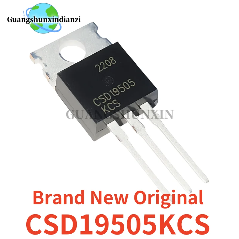 5-10-20 قطعة العلامة التجارية الجديدة الأصلي CSD19505KCS CSD19505 19505KCS TO-220 MOS 80V 150A ترانزستور بتأثير ميداني في المخزون