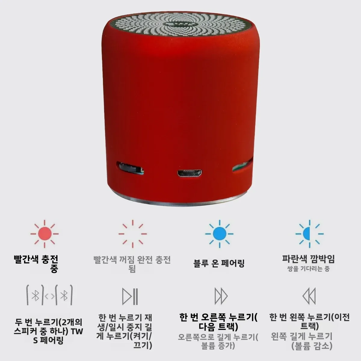 EWA Mini Bluetooth Speaker A107s TWS Speakers Enhance Impactive Bass Boombox Powerful HD Sound and 8 Hours Play Time Metal Body