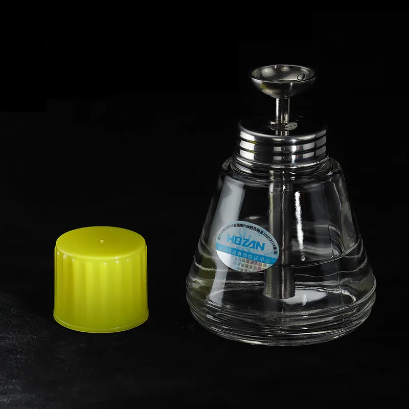 HOZAN botella vacía de Alcohol de vidrio tipo prensa con núcleo de cobre, dispensador de solución anticorrosión y antiestática, botella de limpieza