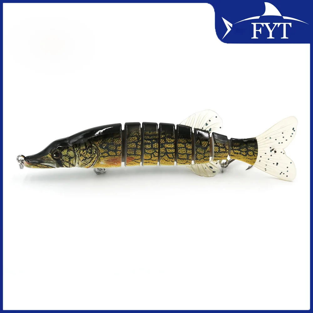 Imagem -04 - Lifelike Multi Articulado Isca de Pesca Isca de Pesca Marítima Swimbait de Cauda Macia Pike e Muskie Tackle Tamanho Grande 21cm 70g