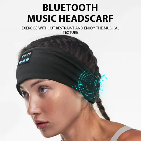 Fone Bluetooth écouteurs sport bandeau de couchage élastique sans fil casque musique masque pour les yeux sans fil Bluetooth casque bandeau