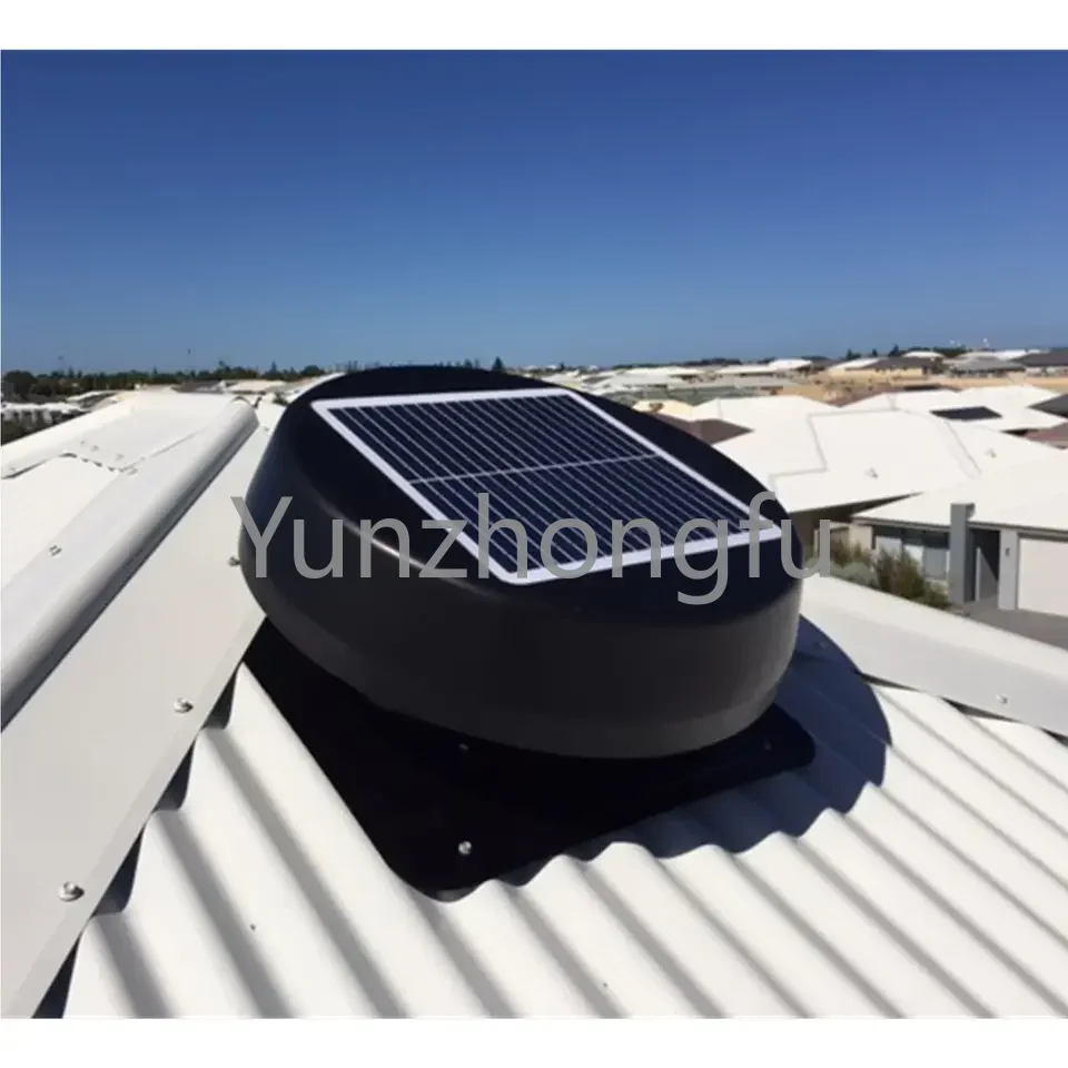 Solar Warehouse DC Roof Industrial Ventilation Fan Cooling Kit Air Vent Fan with Smart Solar System