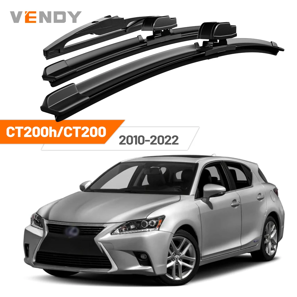 

Для Lexus CT200h CT200 2010-2022 (2011, 2012, 2013, 2014) — Комплект передних и задних щеток стеклоочистителя, аксессуары