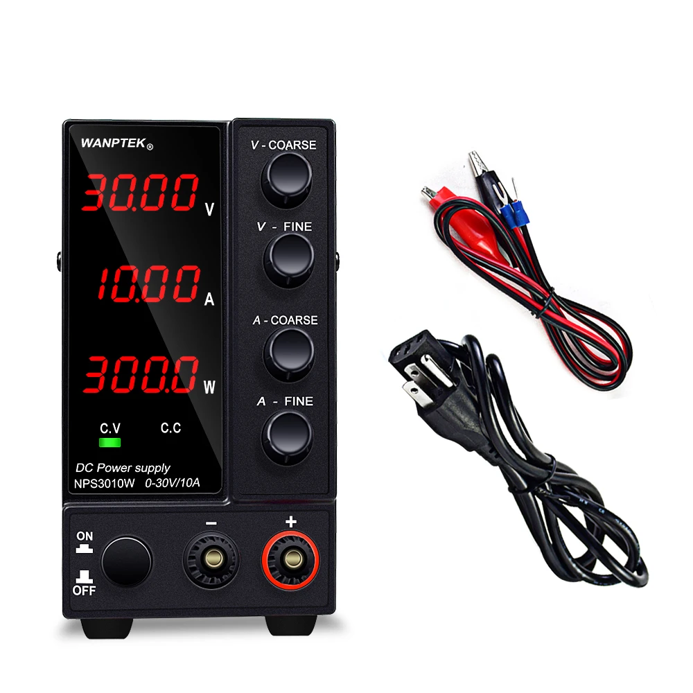 

Adjustable DC Power Supply 30V 10A Voltage Regulator LED Digital laboratory Stabilizer Switching DC Power 30V 10A Bench Source