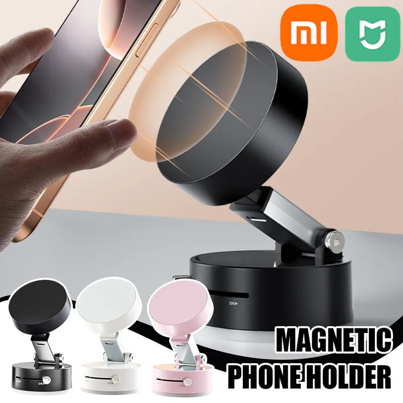 Xiaomi Mijia Double Sided Suction Cup Magnetic Phone Holder Multi-functional Foldable Storage Holder Vacuum Suction Phone Holder