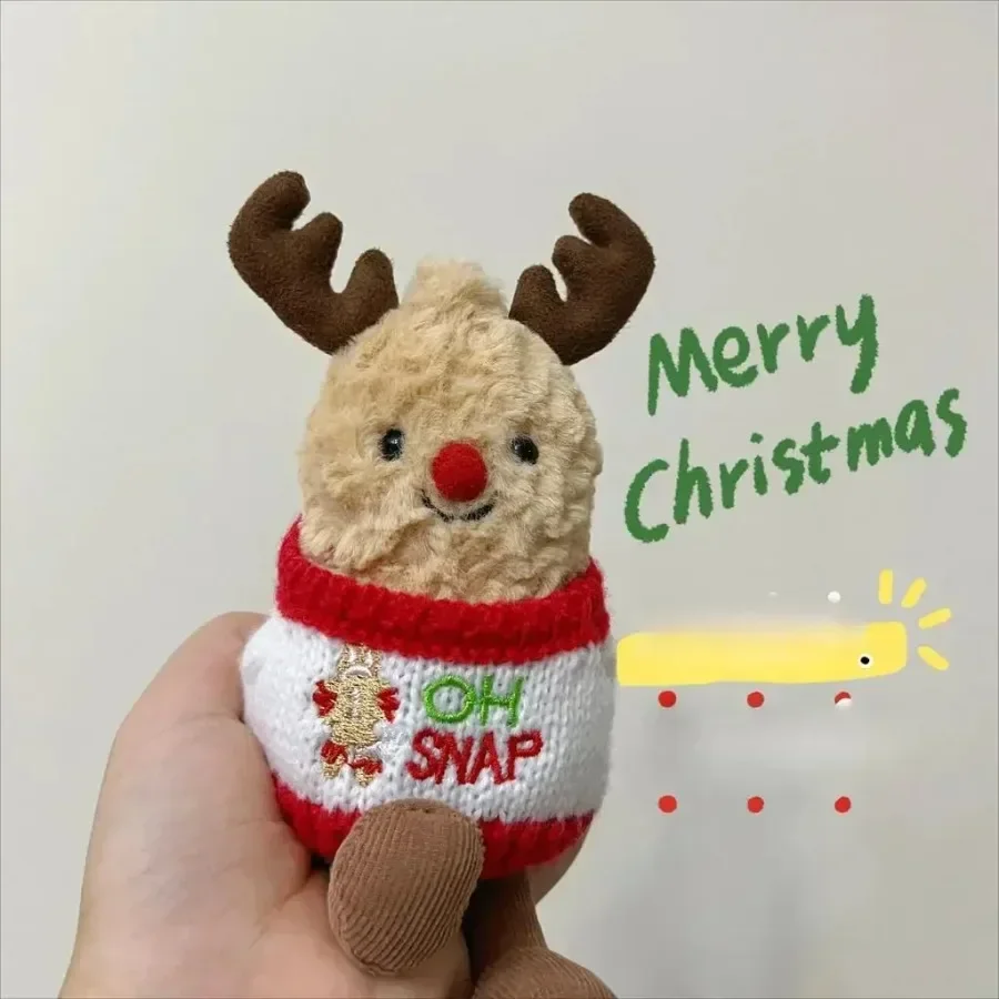 Jellycat Reindeer Peanut Sweater Christmas Style Accessories Clothes Camera Accessories Cute Wear Elk Peanuts