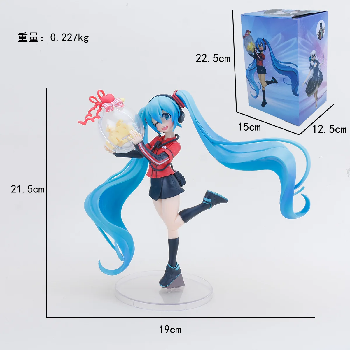 Hatsune Miku Anime Figure Cute Girl Desktop Car Ornament Case Decoration Model Collectible Doll Otaku Gift For Fans - view 2