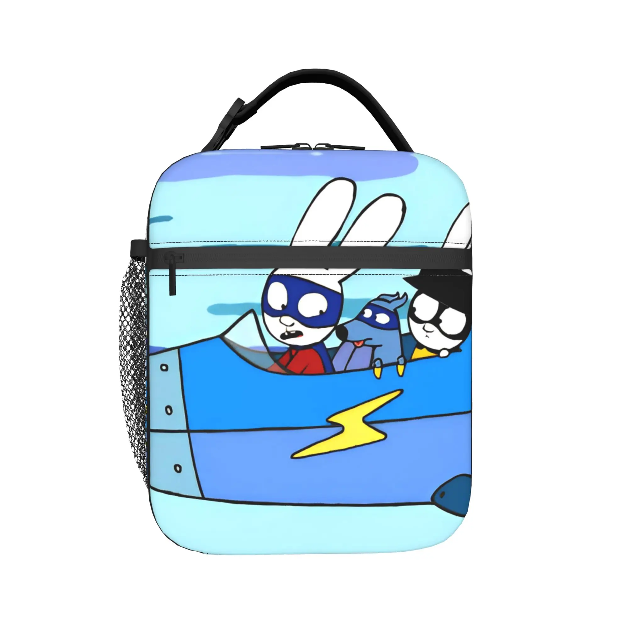 Simons Super Rabbit Insulated Lunch Bag Thermal Bag Reusable,Lunch Container Cute Cartoon  Large Tote Lunch Box Girl Boy