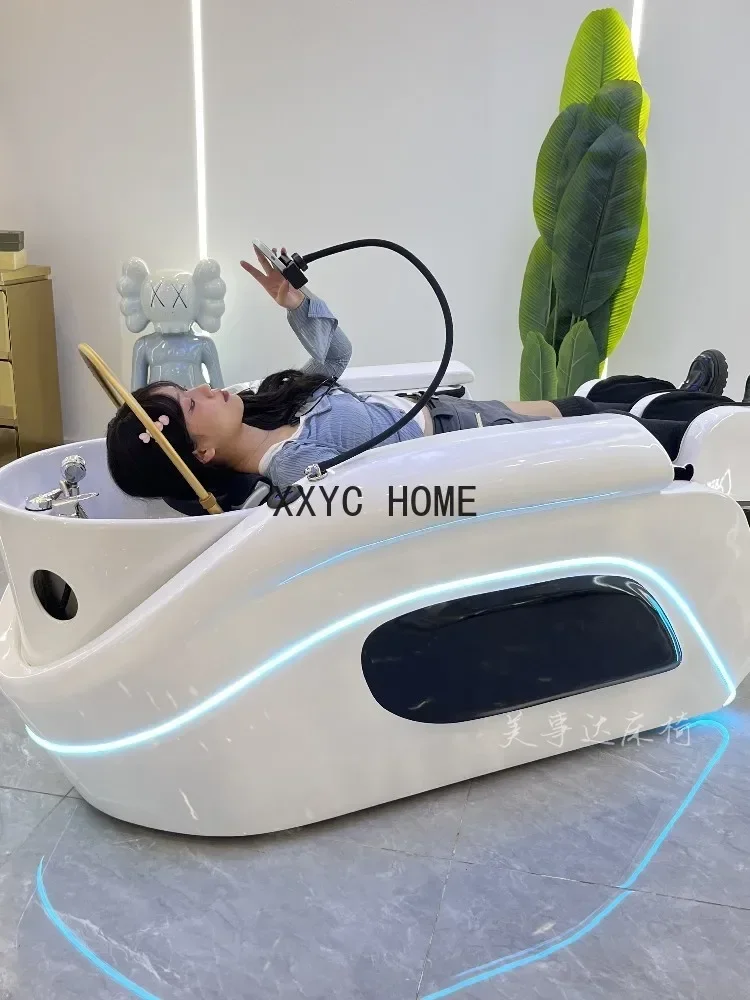 Электрический массажный шампунь для волос, специальная циркуляция воды, фумигация, красота