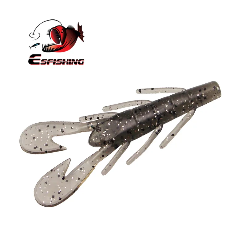 KESFISHING przynęty Vibe Craw 85mm sztuczna miękka przynęta Crawfish Leurre souple łowienie okonia akcesoria podwójne kolory darmowa wysyłka