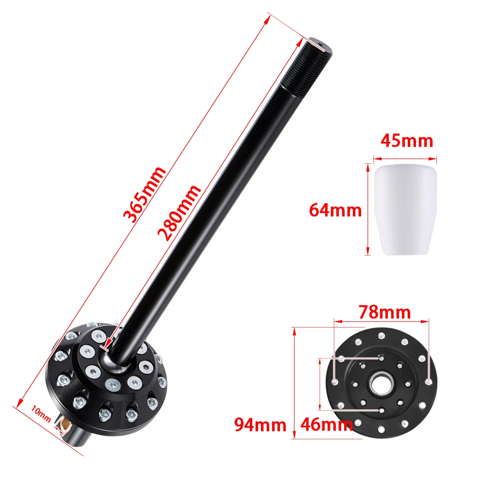 Hot Sale Aluminum 390mm Solid Racing Gear Short Quick Shifter for E30 E34 E36 E46