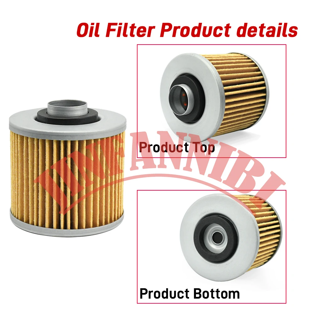for Yamaha Raptor 700 700R 2006-2024 #4X7-13440-90-00 Oil Filter Kit with O-Ring