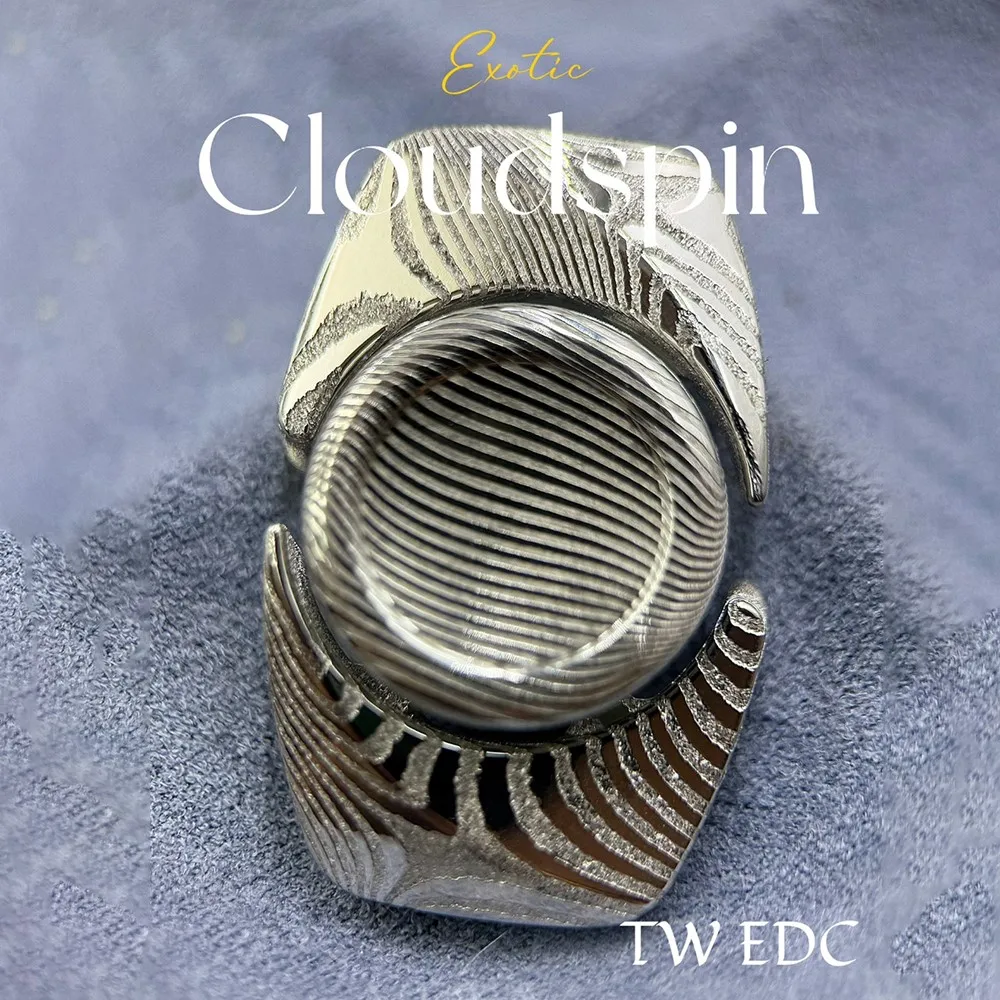 TW EDC Cloudspin Fidget Spinner matériau spécial Gyro bureau Fidget jouets adulte soulagement du Stress jouet trois lames Spinner