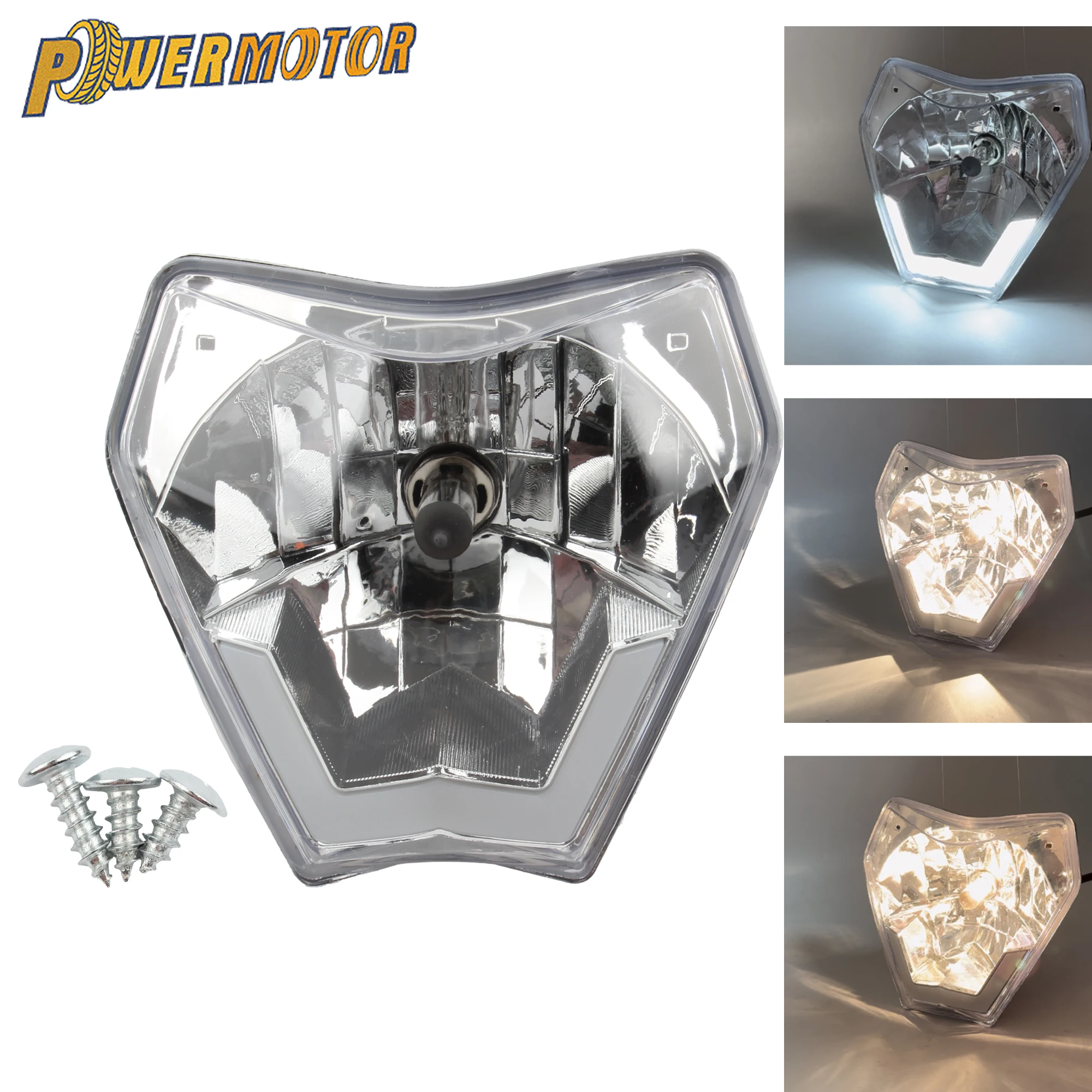 

2024For KTM Motorcycle Halogen Headlight EXC XC XCF XCW XCFW SX 125-530 2024 Motocross Enduro DirtBike Headlamp Wick Replacement