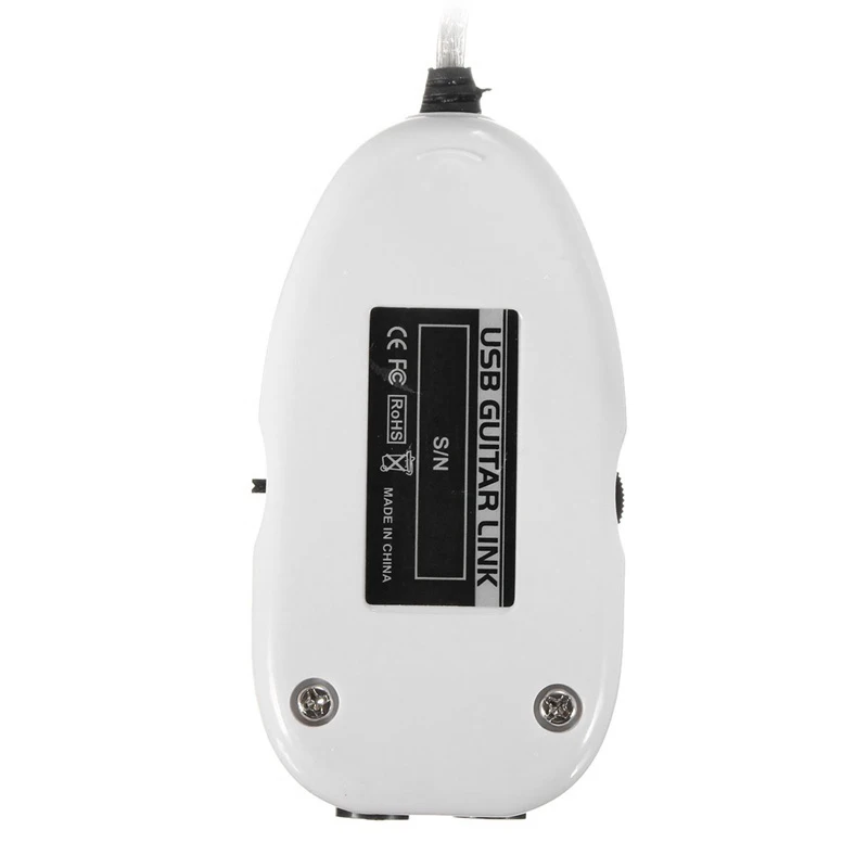 (AD12) Cable Adaptador de Guitarra a USB de 6.3mm, Cable de Efectos de Guitarra para Grabación y Reproducción en PC, Adaptador USB para Guitarra