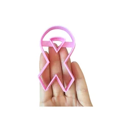 Cake Tools Breast Cancer Awareness Ribbon Silicone Mold Cake Decorating  Mould Pla Pink Cookie Cutter