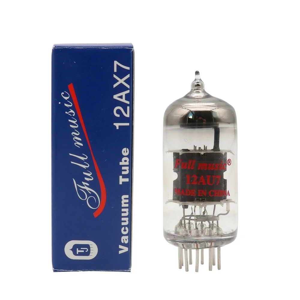 TJ Full Music 12AU7 ECC82 12AX7 ECC83 Vacuum Tube Factory Tested Matched Pair Silver  Pin