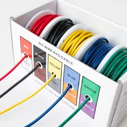 Beteno 18/20AWG  Stranded Wire Soft Silicone Wire Tinned Copper Electrical wire ,5 Colors Hook Up Wire UL1007 Gauge PVC DIY Wire