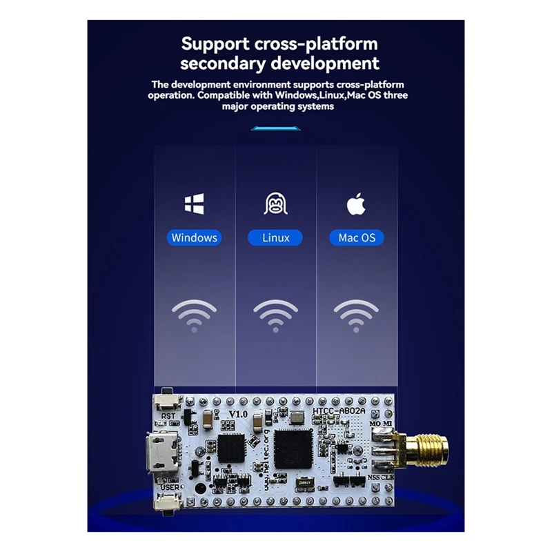 Аксессуар Cubecell Lora Node ASR6502 IOT с антенной, чехол для батареи 1/2AA для Arduino Lorawan, 915 МГц
