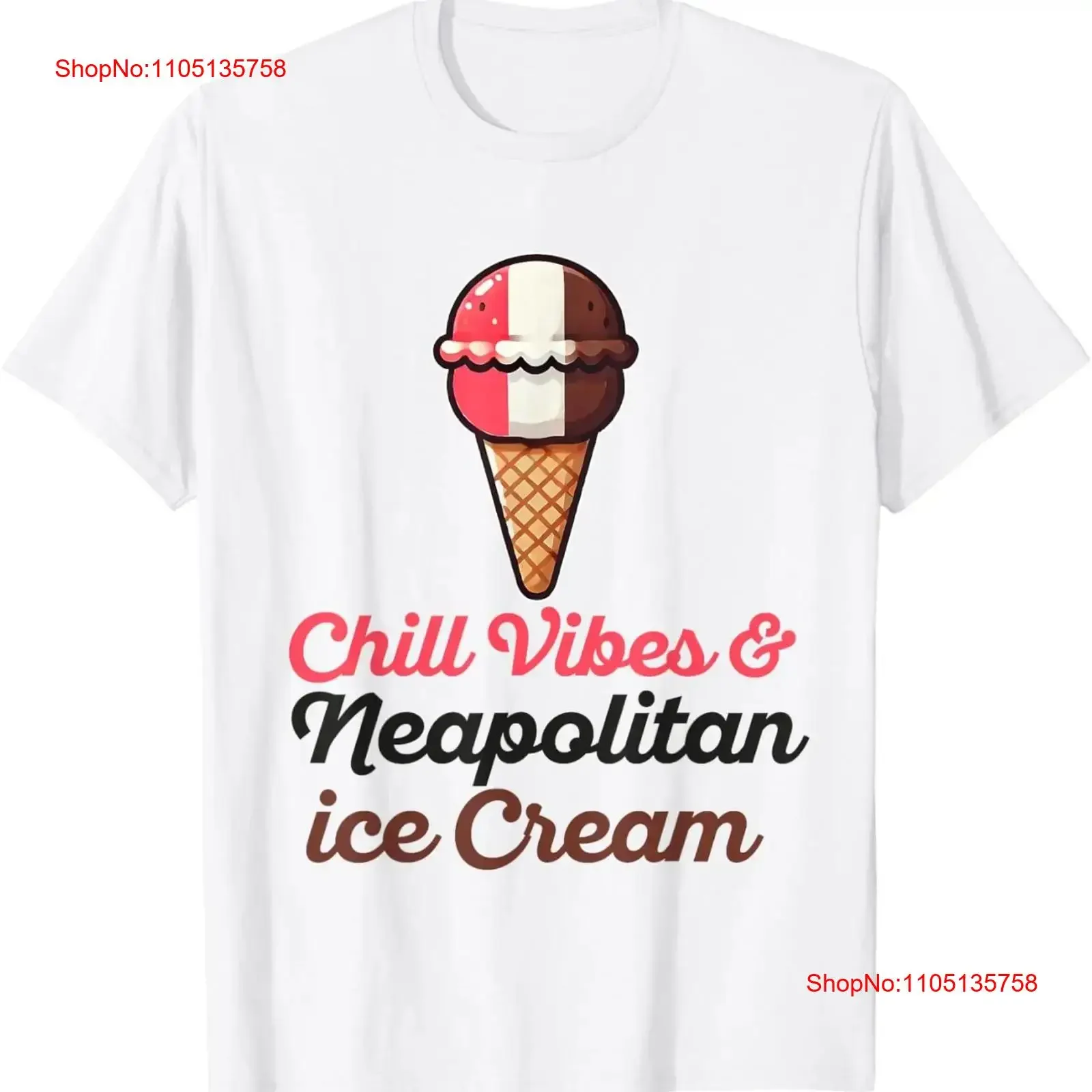 Neapolitan Ice Cream Women chocolate vanilla strawberry T Shirt  vintage Washed Slightly Comfortable streetwear homme Unisex